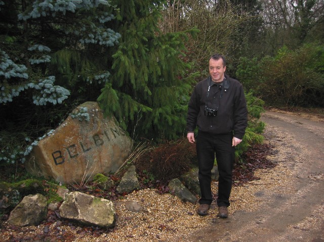 Terry Belbin in the grounds of BELBINS